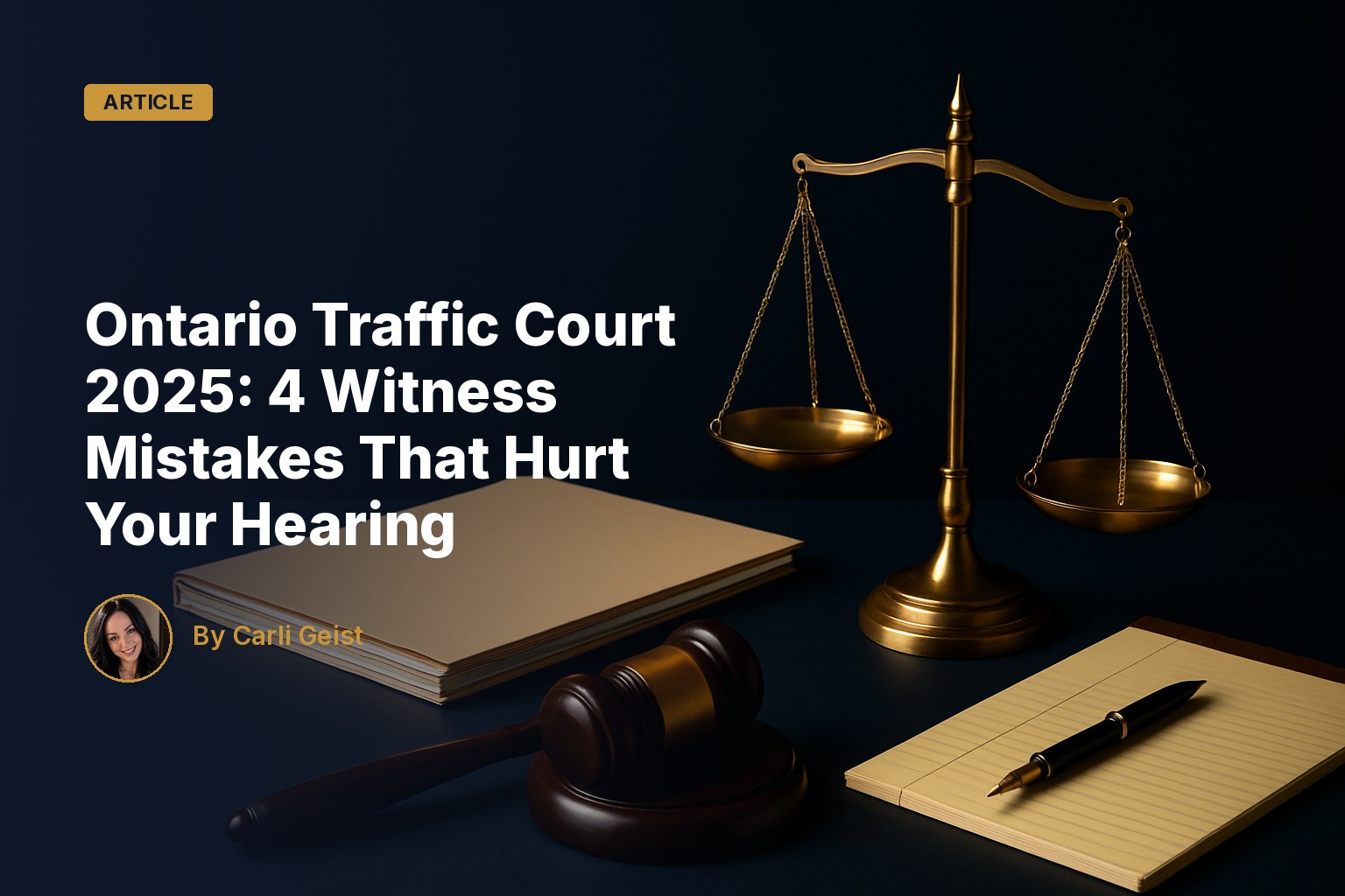 Ontario Traffic Court 2025: 4 Witness Mistakes That Hurt Your Hearing