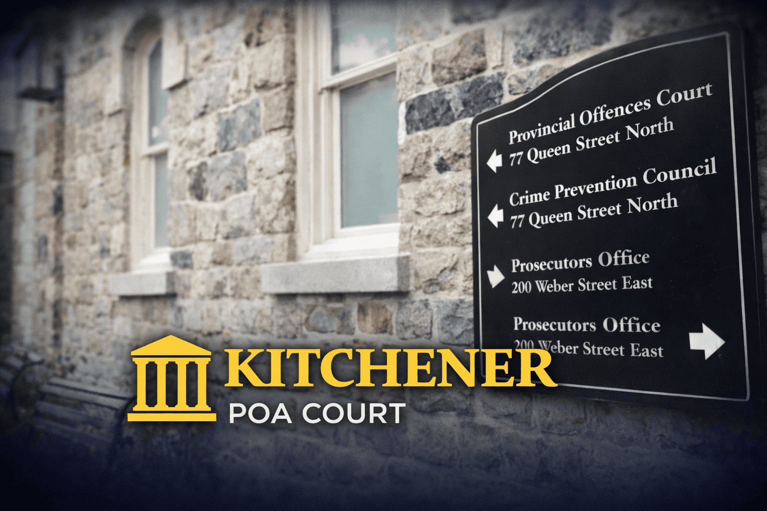 Kitchener – Waterloo Region Provincial Offences court